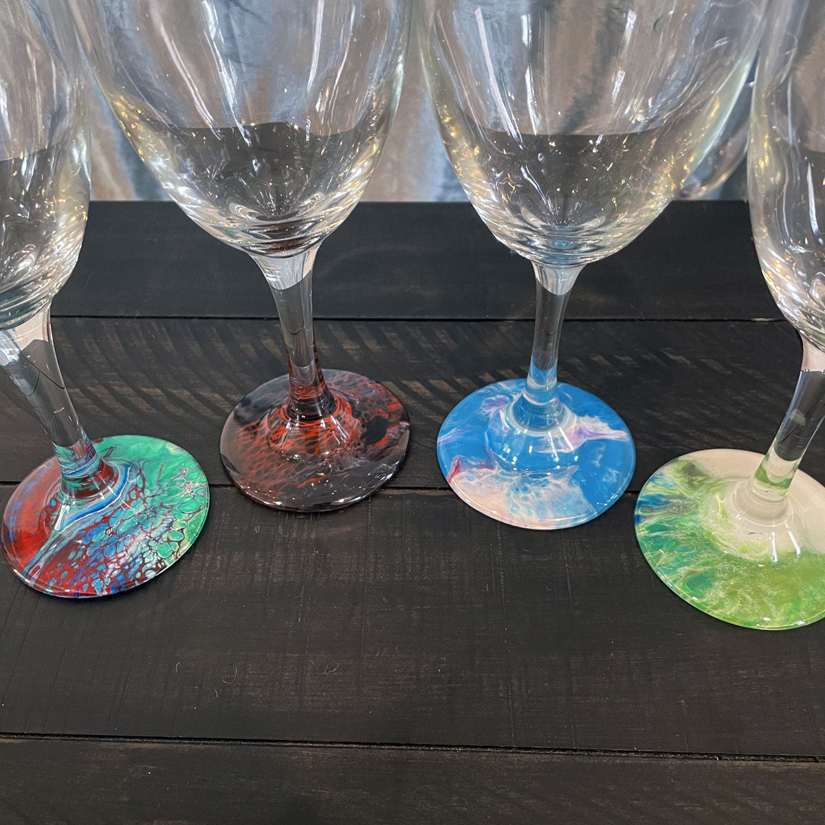 Hand-painted Wine Glasses - Party - Ashley Lisl Art
