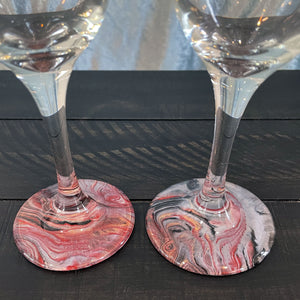 Hand-painted Wine Glass - Mystery - Ashley Lisl Art