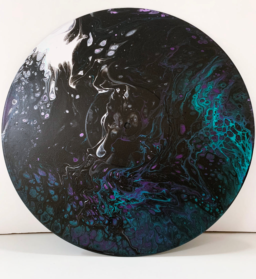Vinyl Art Painting "Cosmic Wave" - Ashley Lisl Art