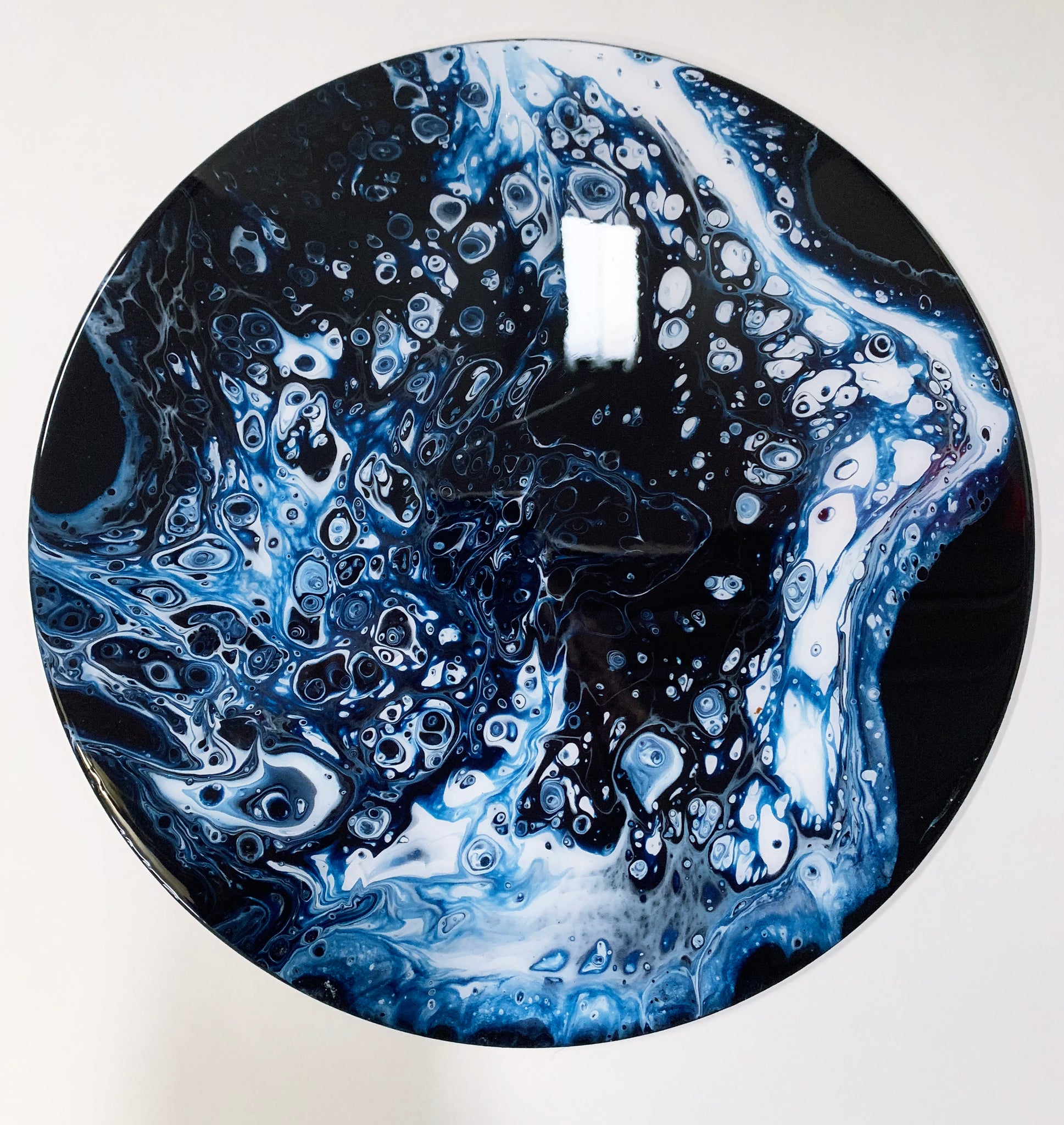 Vinyl Art Painting "Dark Ocean" - Ashley Lisl Art