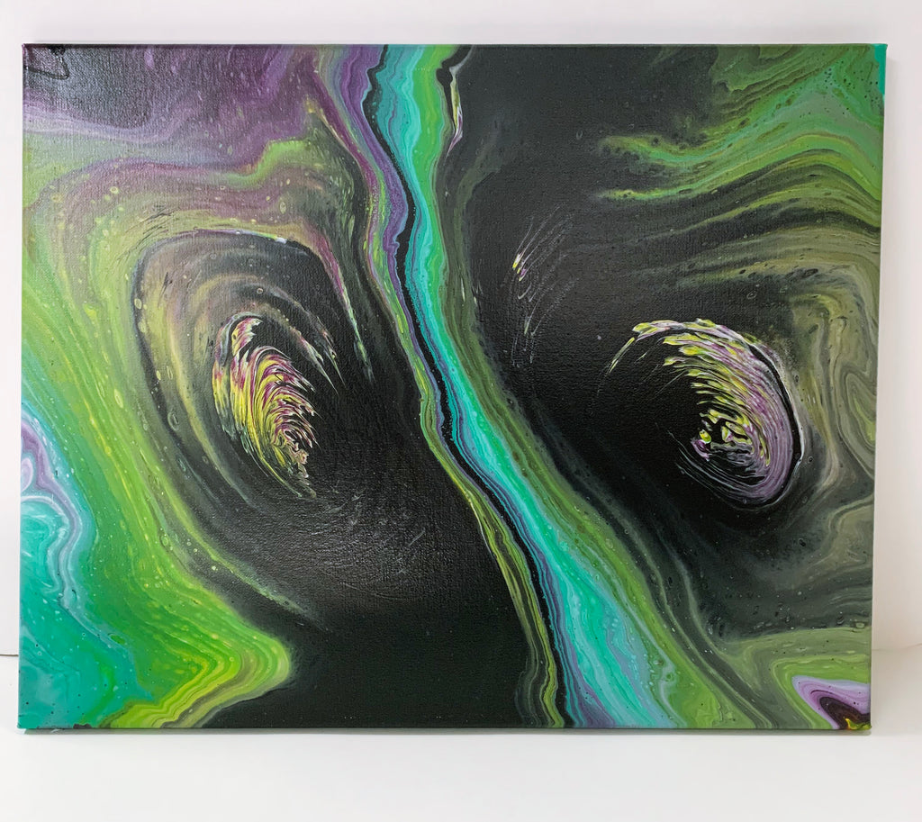 Canvas Painting "Double Helix" - Ashley Lisl Art