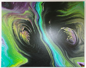 Canvas Painting "Double Helix" - Ashley Lisl Art
