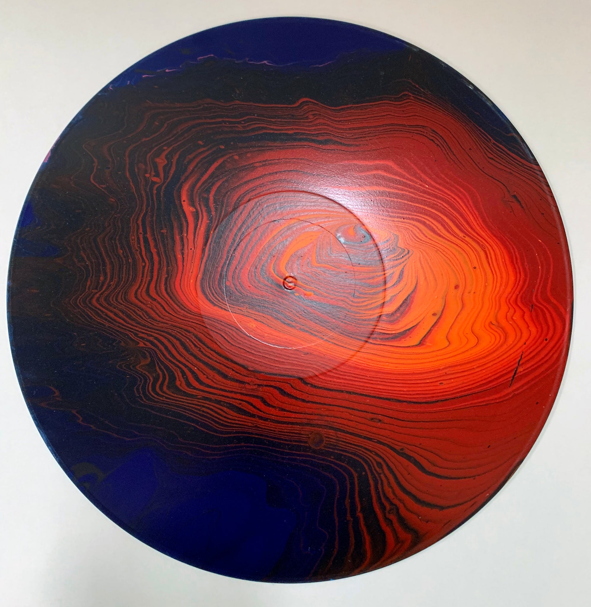 Vinyl Art Painting "Lava Rose" - Ashley Lisl Art