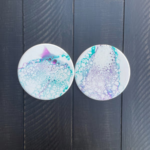 Coaster Set - Lavender Seafoam