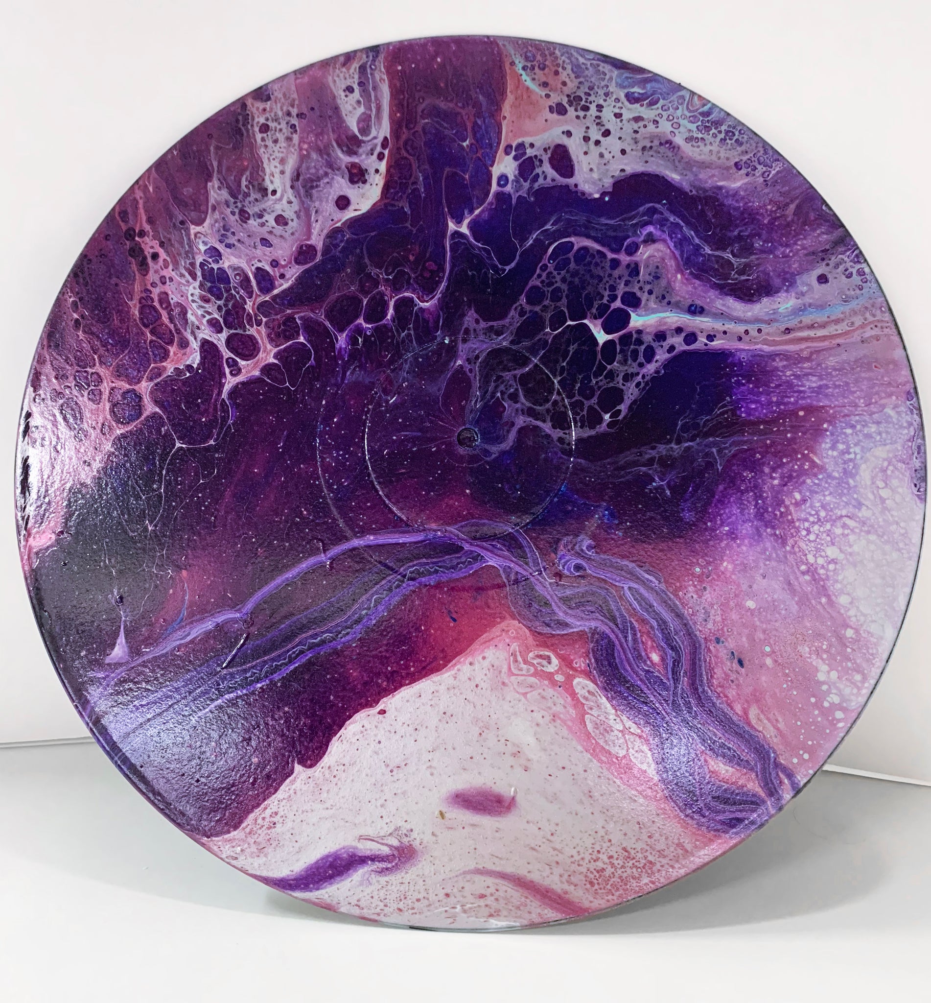 Vinyl Art Painting "Purple Mountain" - Ashley Lisl Art