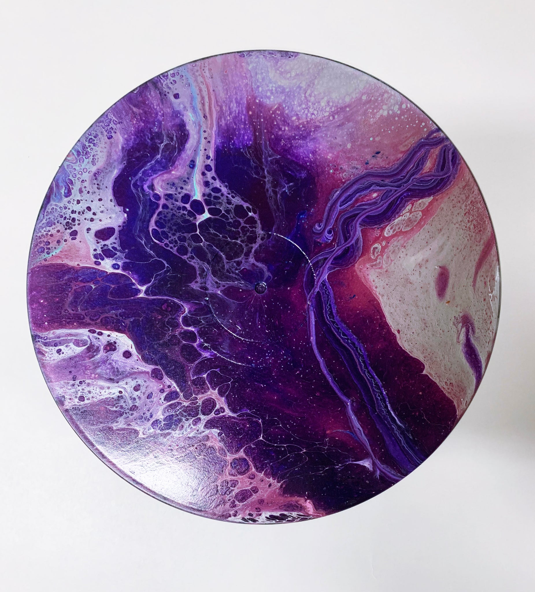 Vinyl Art Painting "Purple Mountain" - Ashley Lisl Art