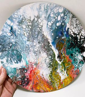 Vinyl Art Painting "Rainbow Sea" - Ashley Lisl Art