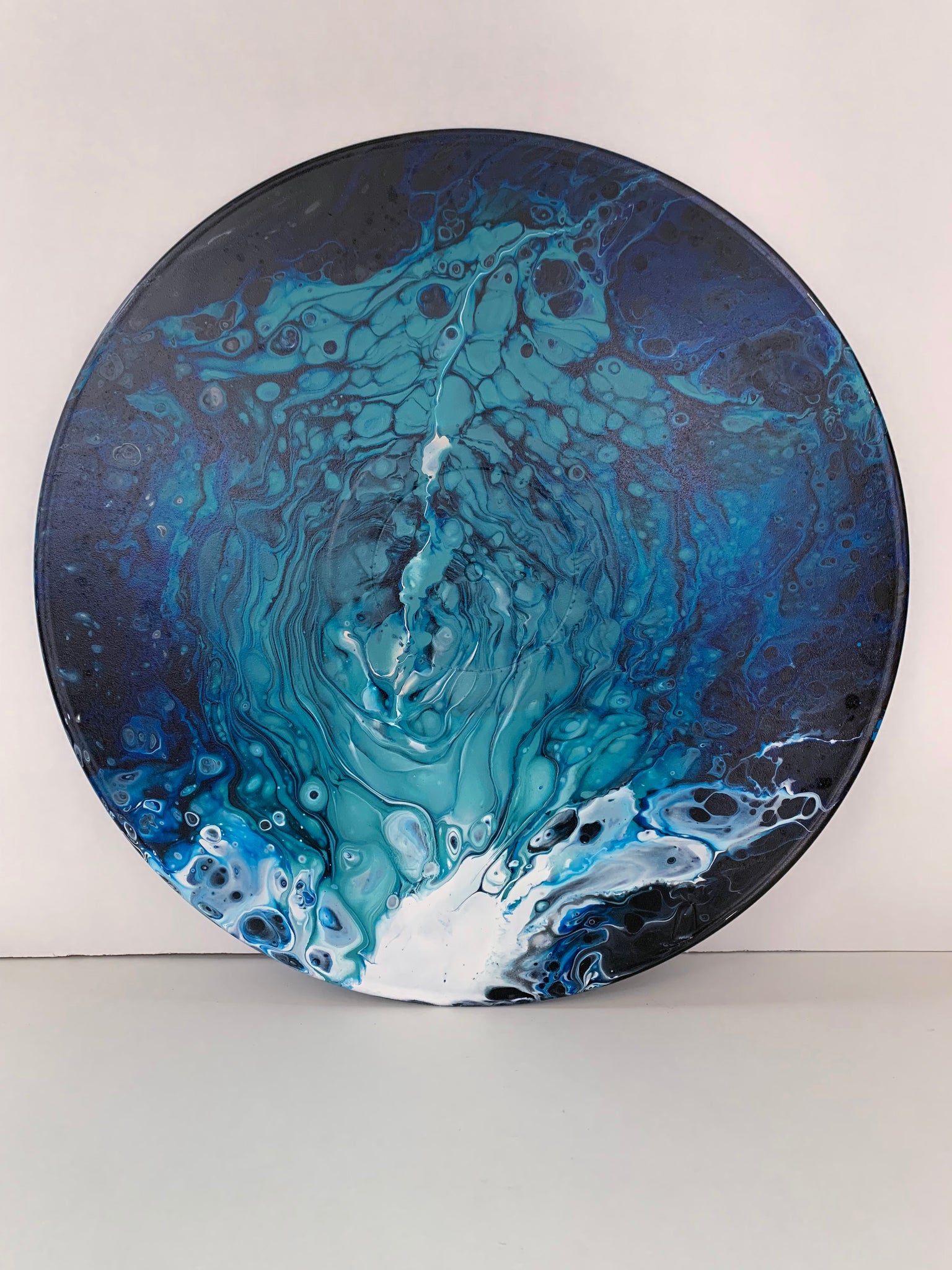 Vinyl Art Painting "Turbulent Ocean" - Ashley Lisl Art